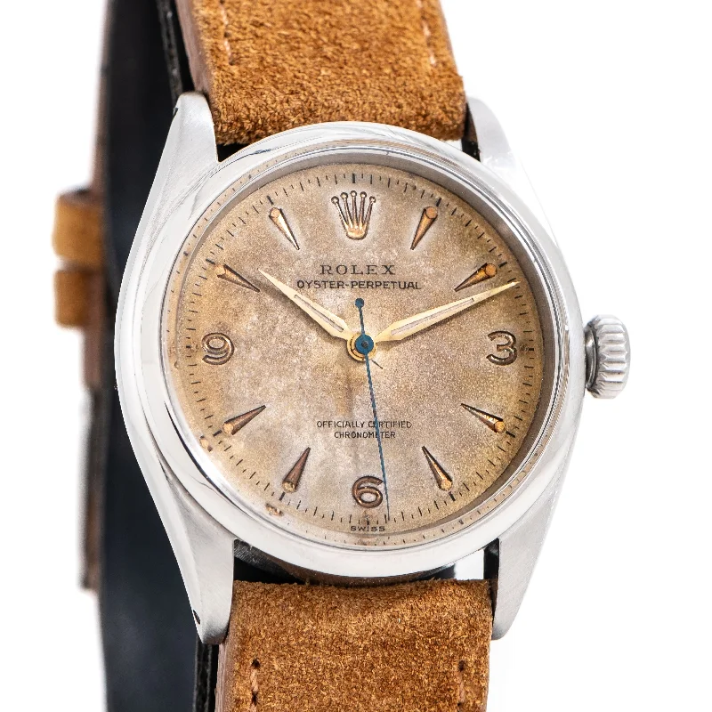 Luxury quartz watches with high-end movements 1954 Vintage Rolex Oyster Perpetual 34 Chronometer Ref. 6284 Watch in Stainless Steel (# 14850) Luxury quartz watches with high-end movements 1954 Vintage Rolex Oyster Perpetual 34 Chronometer Ref. 6284 Watch in Stainless Steel (# 14850)