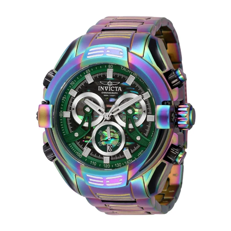 Watches for special occasions   Invicta Men's Watch - Mammoth Chronograph Date Display Iridescent Bracelet | 37530