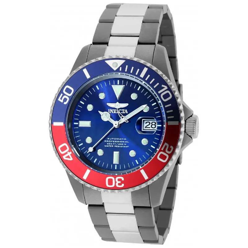 Women's dress watches with elegant straps Invicta Men's Automatic Watch - Pro Diver Blue and Red Bezel Titanium Case | 36362 Women's dress watches with elegant straps Invicta Men's Automatic Watch - Pro Diver Blue and Red Bezel Titanium Case | 36362
