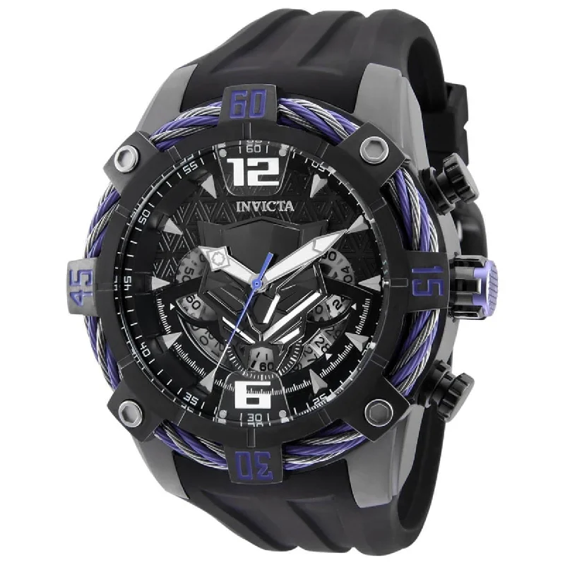 elegant dress watches for formal events Invicta Men's Chronograph Watch - Marvel Black Dial Gunmetal Case Strap | 33161 elegant dress watches for formal events Invicta Men's Chronograph Watch - Marvel Black Dial Gunmetal Case Strap | 33161