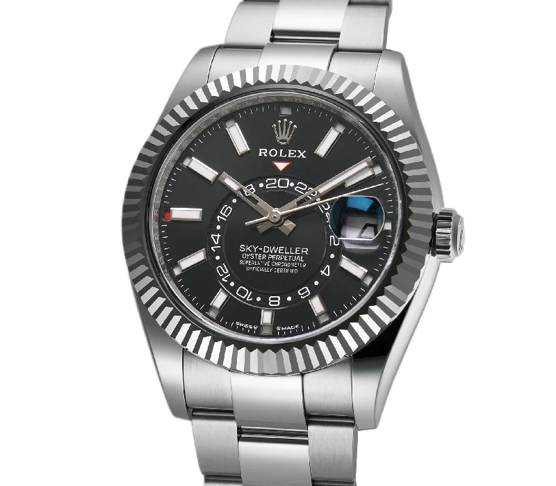 Watches with a sophisticated look   42mm Steel Black Dial Oyster Bracelet