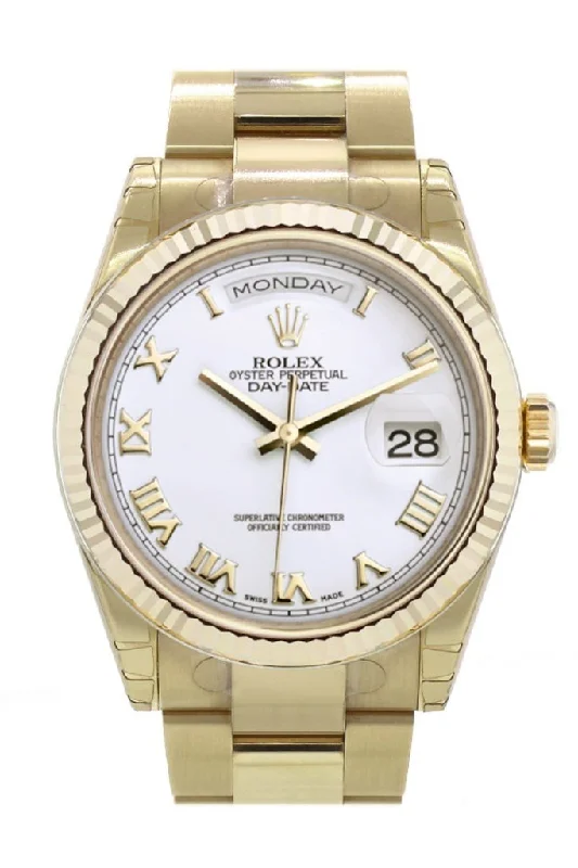 classic pocket watches for collectors Rolex Day-Date 36 White Dial Fluted Bezel Yellow Gold Watch 118238 classic pocket watches for collectors Rolex Day-Date 36 White Dial Fluted Bezel Yellow Gold Watch 118238