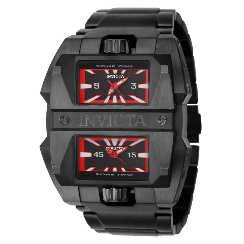 Watches with leather straps and quick release clasps   Invicta Men's Chronograph Watch - Pro Diver Quartz Silver and Black Dial | 41709