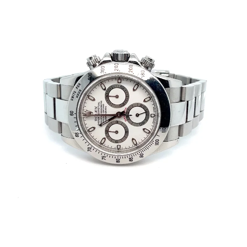 Watches with a stylish look   2001 Steel Rolex Daytona Ref 116520 Complete Open Certificate