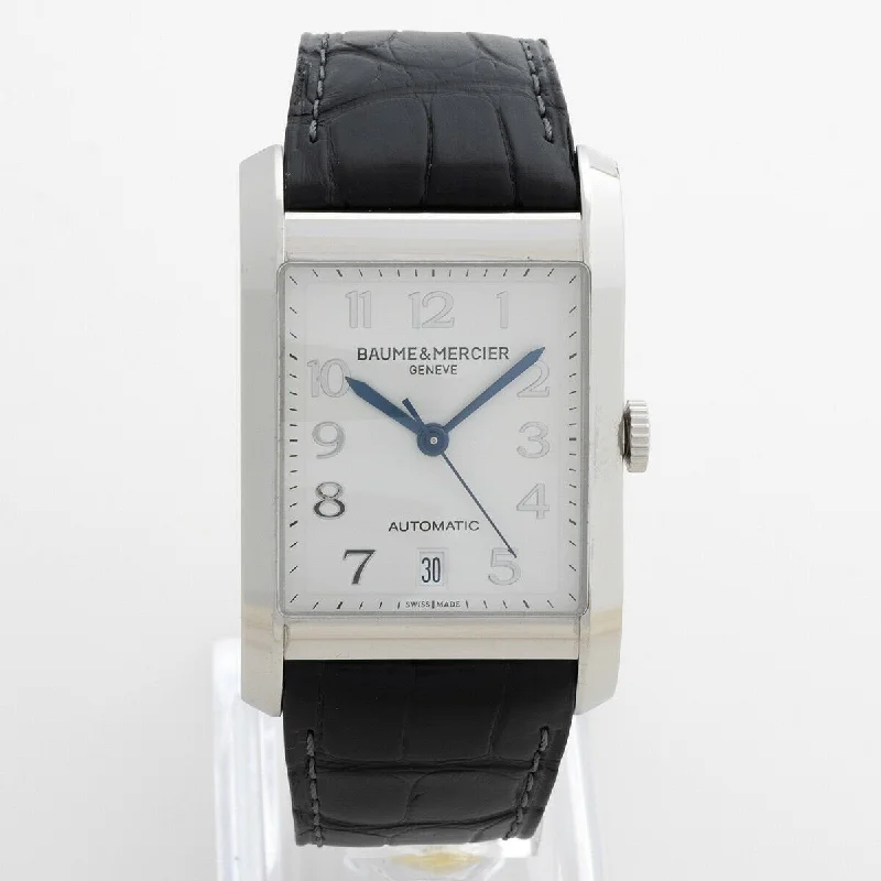 Watches made for exclusive collectors   Baume & Mercier Men's MOA10155 Hampton Black Leather Watch