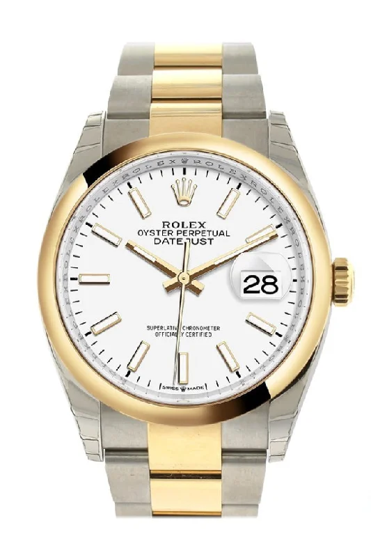 women’s watches with interchangeable bands Rolex Datejust 36 White Dial Dome Bezel Oyster Yellow Gold Two Tone Watch 126203 NP women’s watches with interchangeable bands Rolex Datejust 36 White Dial Dome Bezel Oyster Yellow Gold Two Tone Watch 126203 NP