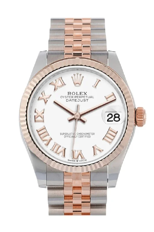 minimalistic watches for men with leather bands Rolex Datejust 31 White Roman Dial Fluted Bezel 18K Everose Gold Two Tone Jubilee Watch 278271 minimalistic watches for men with leather bands Rolex Datejust 31 White Roman Dial Fluted Bezel 18K Everose Gold Two Tone Jubilee Watch 278271