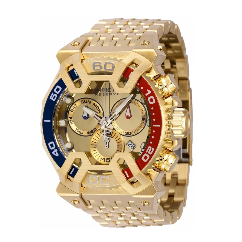 Watches with a stylish look   Invicta Men's Chronograph Watch - Coalition Forces X-Wing Gold Dial Bracelet | 42911