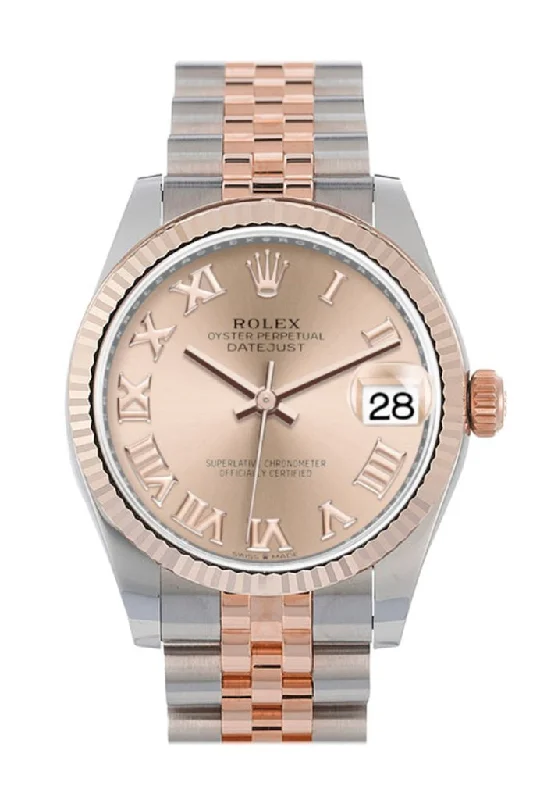 best luxury watches for men Rolex Datejust 31 Rose Roman Dial Fluted Bezel 18K Everose Gold Two Tone Jubilee Watch 278271 best luxury watches for men Rolex Datejust 31 Rose Roman Dial Fluted Bezel 18K Everose Gold Two Tone Jubilee Watch 278271