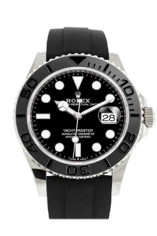women’s watches with interchangeable bands   Rolex Yatch-master 42 White Gold  Model Mens Watch 226659