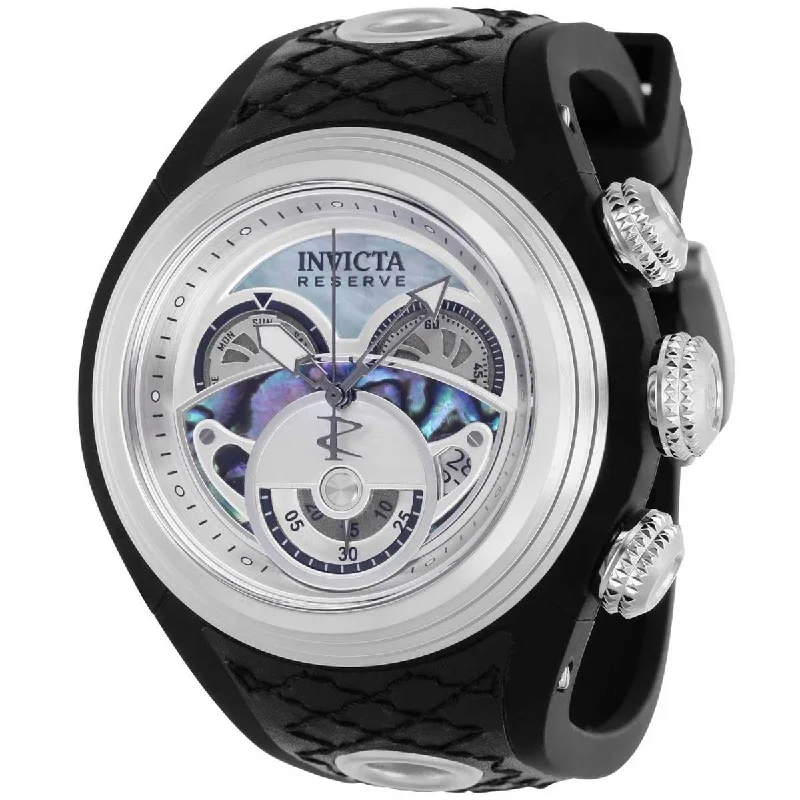 watches with custom engravings for gifts Invicta Men's Quartz Watch - Reserve S1 Chronograph white mop dial strap | 38875 watches with custom engravings for gifts Invicta Men's Quartz Watch - Reserve S1 Chronograph white mop dial strap | 38875