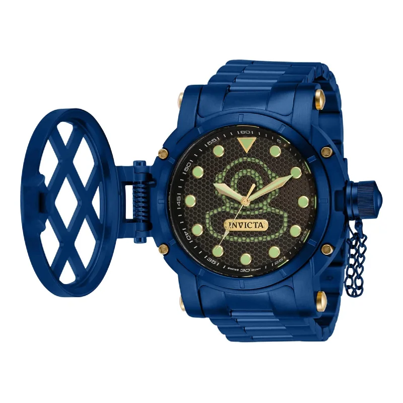 stylish watches for casual wear   Invicta Men's Watch - Pro Diver Black Dial Blue Stainless Steel Bracelet | 37357