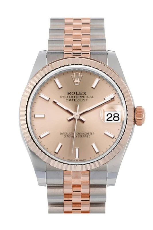 stylish watches for everyday wear Rolex Datejust 31 Rose Dial Fluted Bezel 18K Everose Gold Two Tone Jubilee Watch 278271 stylish watches for everyday wear Rolex Datejust 31 Rose Dial Fluted Bezel 18K Everose Gold Two Tone Jubilee Watch 278271