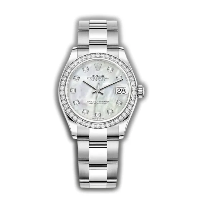 stylish watches for casual wear   31mm Diamond Bezel MOP Mother of Pearl Diamond Dial Oyster