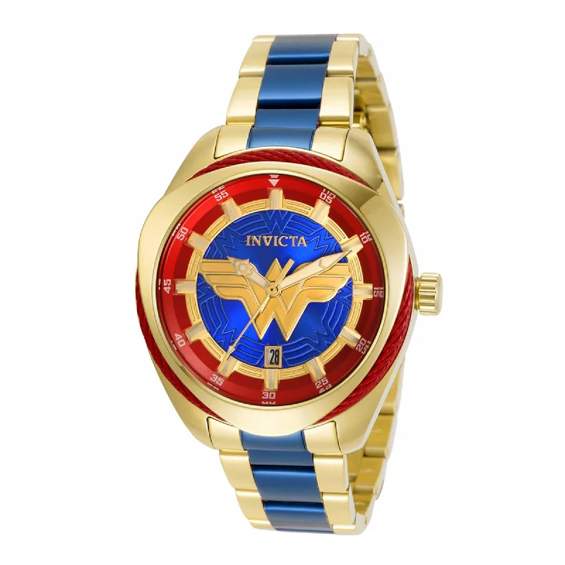 Modern design square dial watches Invicta Women's Watch - DC Comics Wonder Woman Date Display Quartz Bracelet | 31730 Modern design square dial watches Invicta Women's Watch - DC Comics Wonder Woman Date Display Quartz Bracelet | 31730