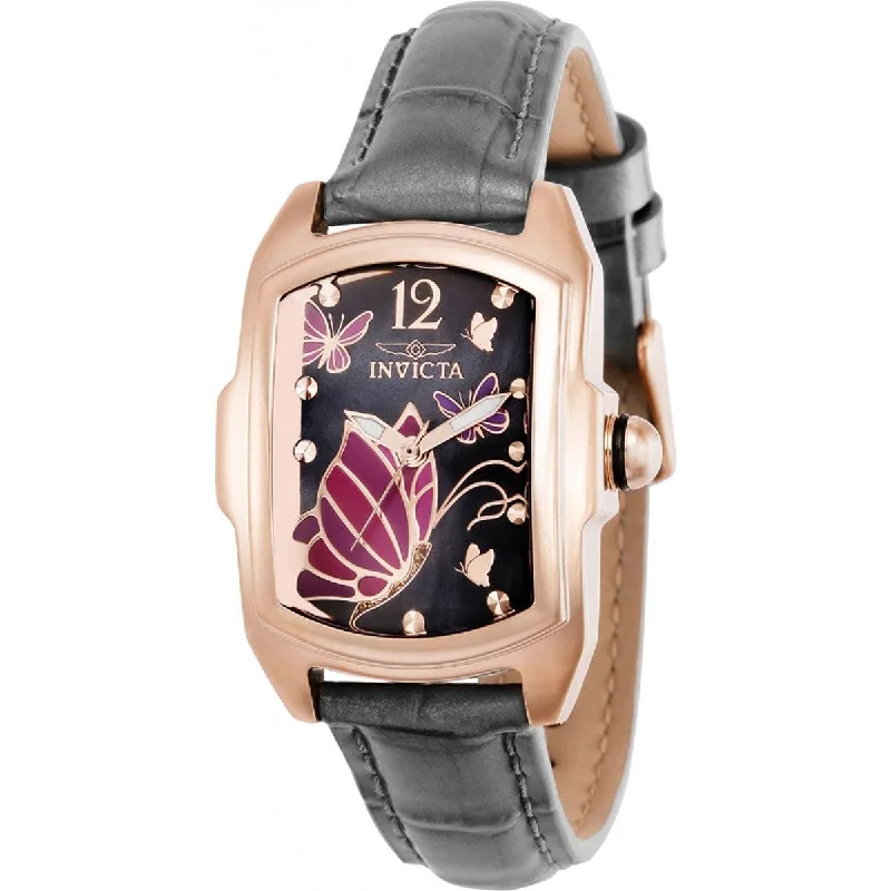 Luxury quartz watches with high-end movements Invicta Women's Japanese Quartz Watch - Lupah Black Mop Dial Leather Strap | 37114 Luxury quartz watches with high-end movements Invicta Women's Japanese Quartz Watch - Lupah Black Mop Dial Leather Strap | 37114