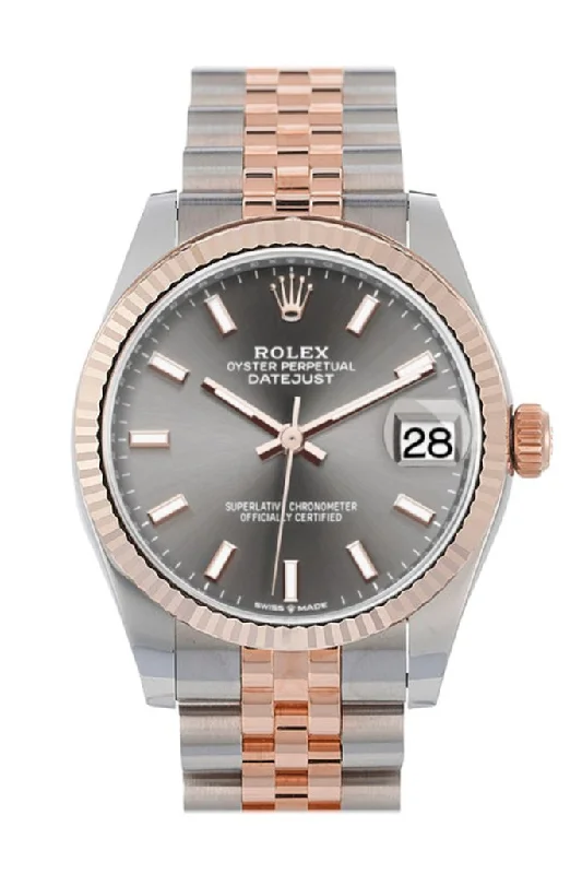 classic pocket watches for collectors Rolex Datejust 31 Dark Rhodium Dial Fluted Bezel 18K Everose Gold Two Tone Jubilee Watch 278271 classic pocket watches for collectors Rolex Datejust 31 Dark Rhodium Dial Fluted Bezel 18K Everose Gold Two Tone Jubilee Watch 278271