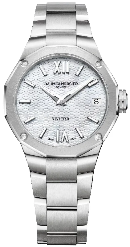Modern design square dial watches   Baume et Mercier Watch Riviera Ladies