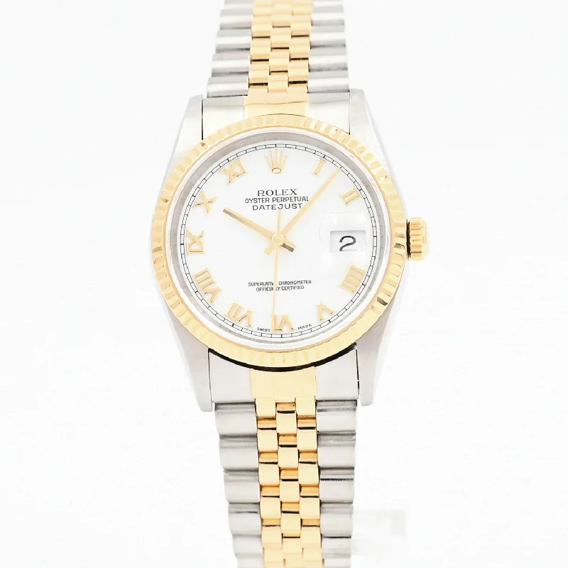 Women's dress watches with elegant straps   Rolex Datejust 36 1997