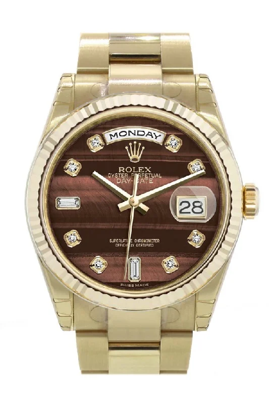watches with custom engravings for gifts Rolex Day-Date 36 Bull's eye set with diamonds Dial Fluted Bezel Yellow Gold Watch 118238 watches with custom engravings for gifts Rolex Day-Date 36 Bull's eye set with diamonds Dial Fluted Bezel Yellow Gold Watch 118238