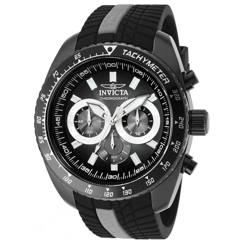 Watches with a stylish look Invicta Men's Chronograph Watch - S1 Rally Grey and Black Dial Rubber Strap | 36303 Watches with a stylish look Invicta Men's Chronograph Watch - S1 Rally Grey and Black Dial Rubber Strap | 36303