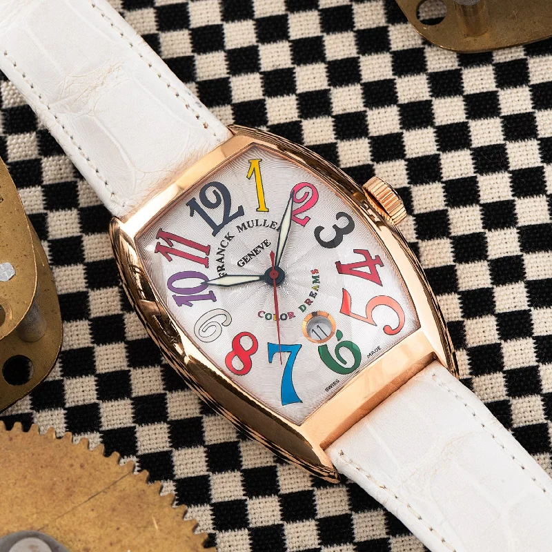 Vintage style quartz watches   Franck Muller Cintree Curvex Color Dreams
