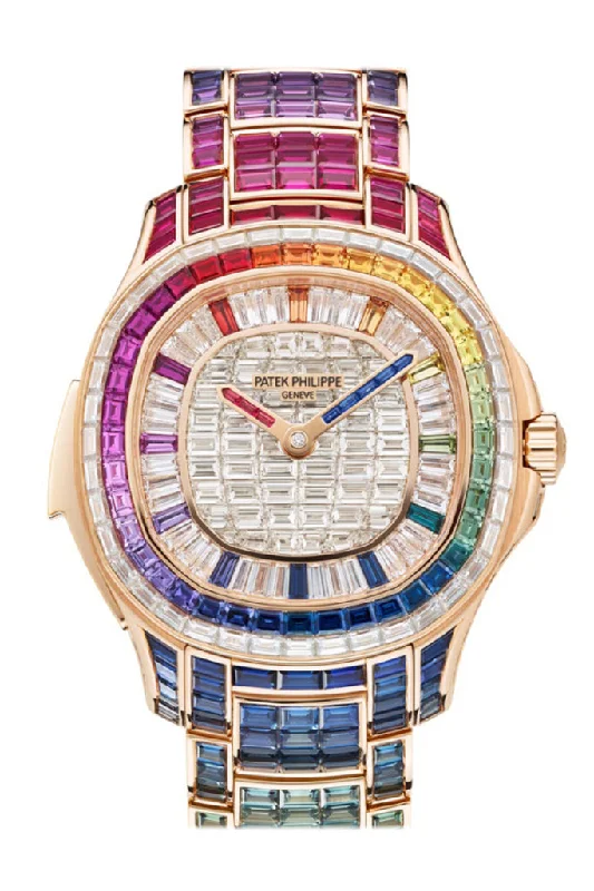 Watches with adjustable straps for a perfect fit   Patek Philippe Grand Complications Diamond Dial Watch 5260/1455R-001