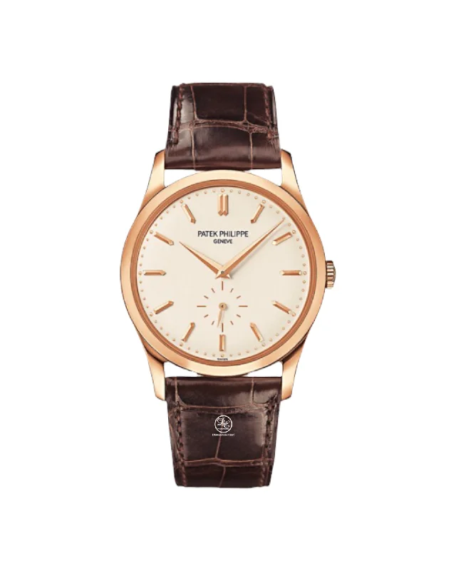 designer watches for special occasions   Patek Philippe Calatrava 5196R 37mm 18K Rose Gold Gray Dial Manual Watch BOX/PAPERS
