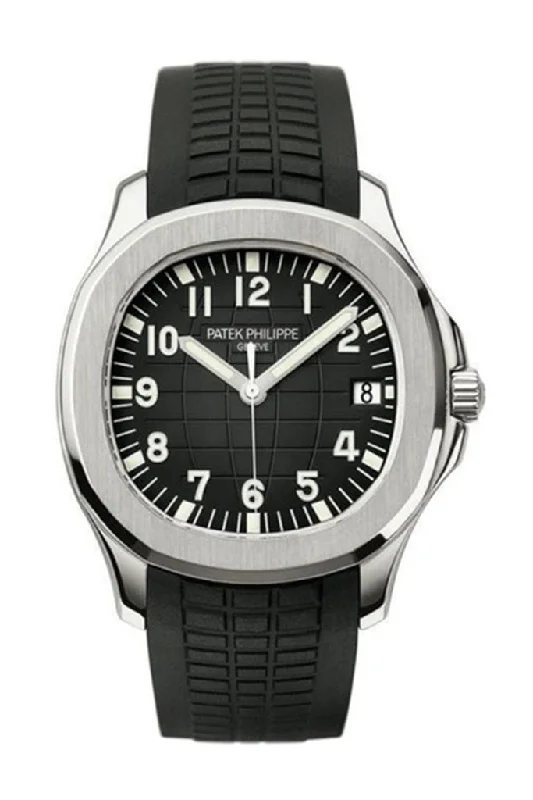 Watches with a classic look   Patek Philippe Aquanaut Automatic Black Dial Stainless Steel Men's Watch 5167A-001