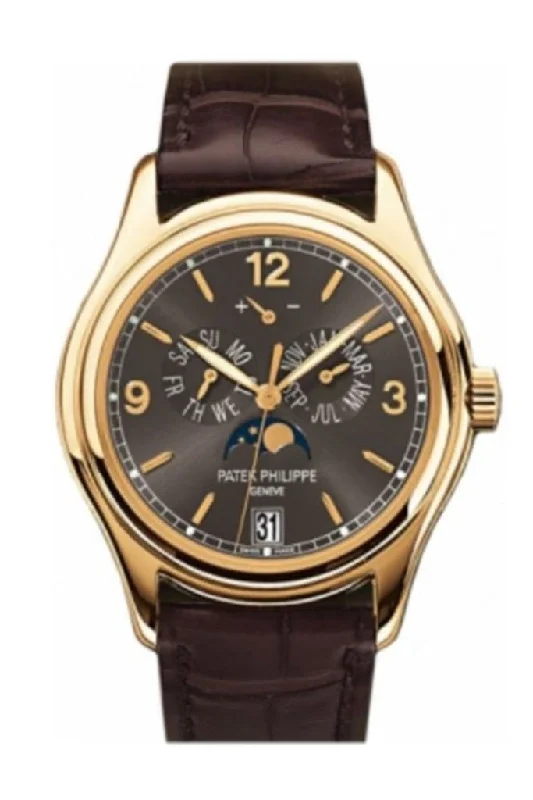 Formal watches for business people   Patek Philippe Complications Grey Dial 18kt Yellow Gold Men's Watch 5146J-010