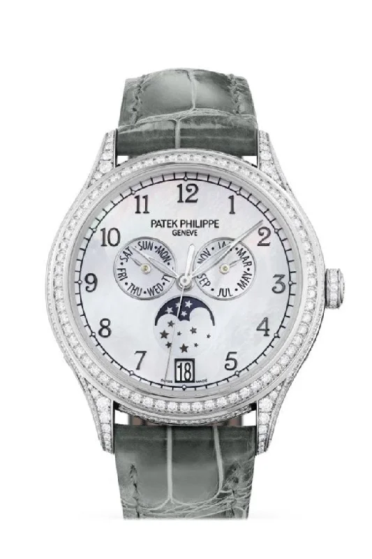 Watches with adjustable straps for a perfect fit   Patek Philippe Grand Complications Automatic Diamond White Dial Watch 4948G-010