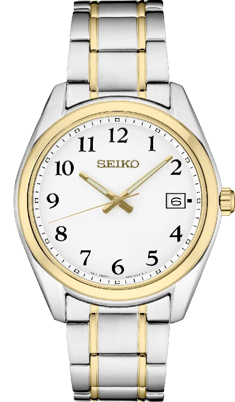 Men's dress watches with slim profile   Seiko Essentials Collection SUR460
