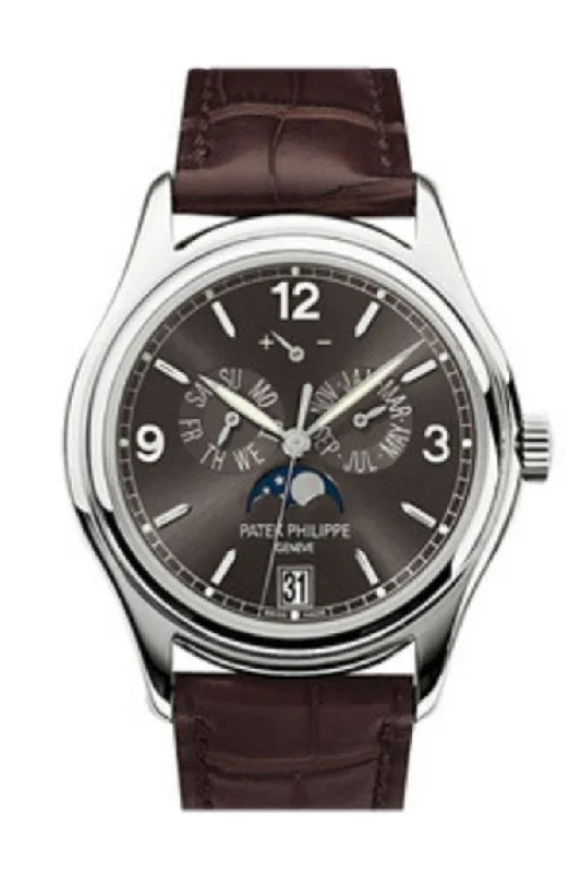 Vintage style quartz watches   Patek Philippe Complications Slate Grey Dial Automatic Men's Annual Calendar Watch 5146G-010