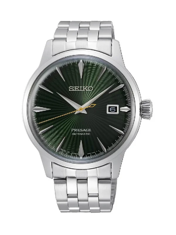 Women's dress watches with elegant straps   Seiko Presage Cocktail Time "Mockingbird" Watch 40.5mm SRPE15J1