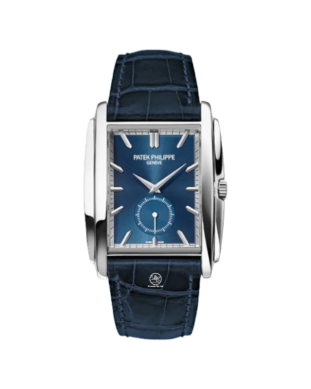 Watches with classic style for timeless appeal   PATEK PHILIPPE Gondolo 5124G 18K White Gold Blue Sunburst Dial *MINT CONDITION*