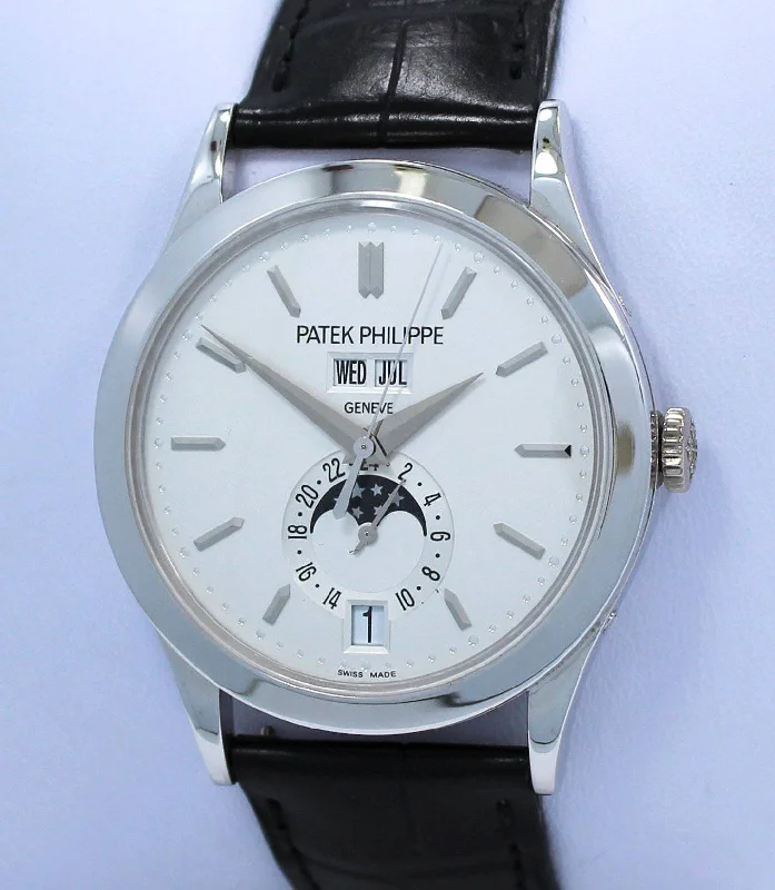 Modern design square dial watches   Patek Philippe 5396g-011 Complications Annual Calendar 18k White Gold BOX/PAPERS