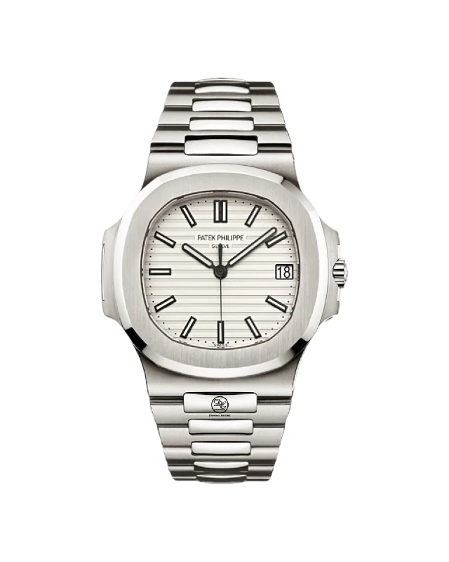 best luxury watches for men   PATEK PHILIPPE Nautilus 5711/1A-01 White Dial Watch Box Papers Mint Condition