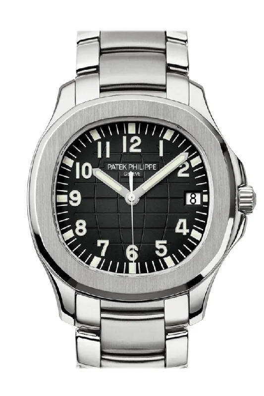 Vintage style quartz watches   Patek Philippe Aquanaut Automatic Black Dial Steel Men's Watch 5167/1A-001