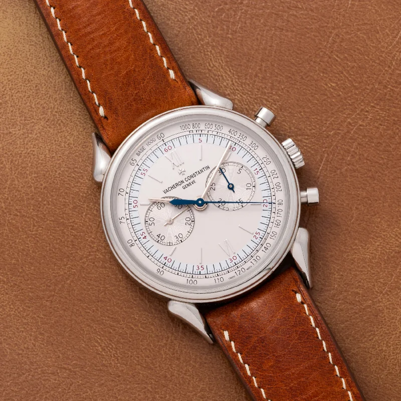 minimalistic watches for men with leather bands   Vacheron Constantin Historiques Cornes De Vache Chronograph
