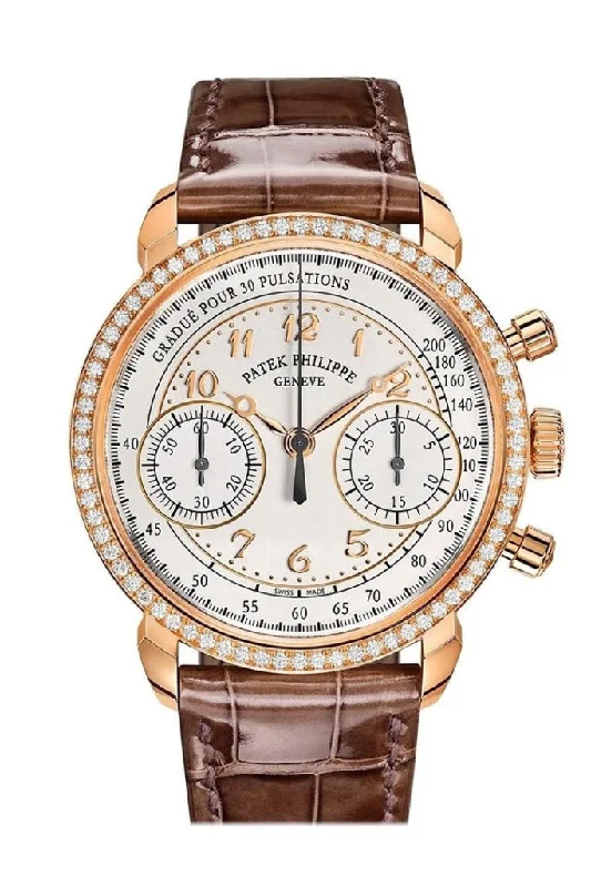 stylish watches for casual wear   Patek Philippe Complications Silvery Opaline Dial Ladies Hand Wound Diamond Watch 7150/250R-001